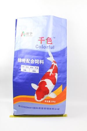 Alimentación de los pescados bolso tejido polipropileno